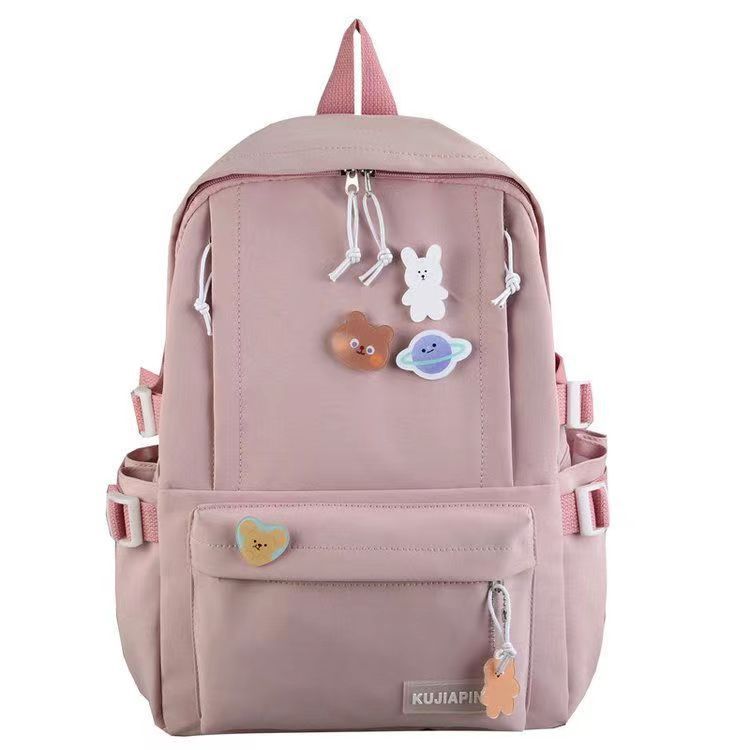 New Harajuku School Bag Student Large Capacity School Bag Fresh Trend Backpack Fan Workwear Style Backpack