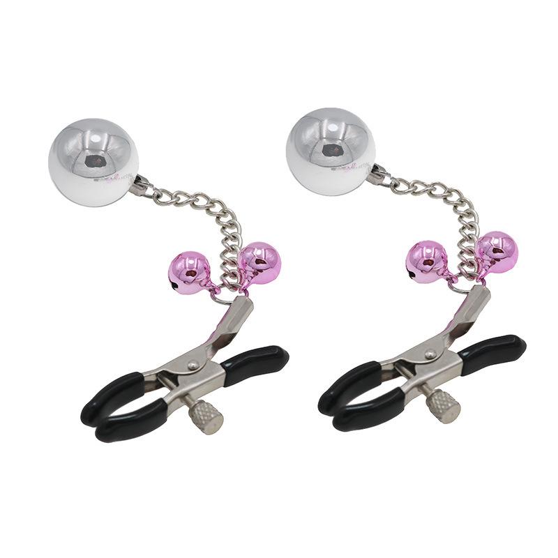 Sexy Nipple Clamp Labia Clip Combination Suit Breast Bell Pendant Adult Sex Tools Couple Passion Alternative Passion