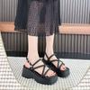 Roman Sandals Women's 2025 New Summer Wear with Skirts, Sandals, Muffins, Thick Soles, Cool Slippers, Soft Soles Are Not Tired