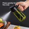 Pulverizador de aceite 2 en 1 de vidrio oscuro, dispensador de aceite de oliva, pulverizador de aceite negro resistente a la luz para cocinar ensaladas y barbacoas, herramientas para barbacoa.