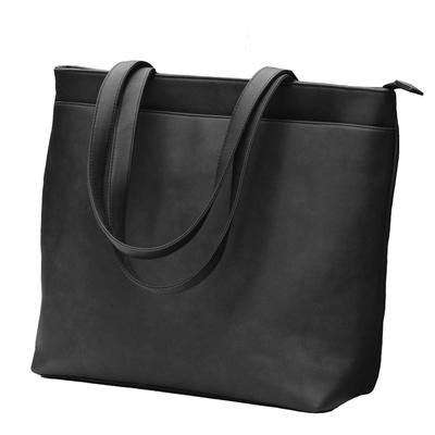 RATOM Women's Large Capacity Business Tote Bag (For OnOff Use, Freestanding) (Black)