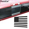 Rear Middle Window Trim Sticker Decal US Flag for Chevy Silverado/GMC Sierra