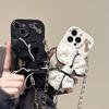 Bow Lock Wallet Card Case Phone Case For Iphone17Promax Crossbody Chain Apple 16 Protective Case
