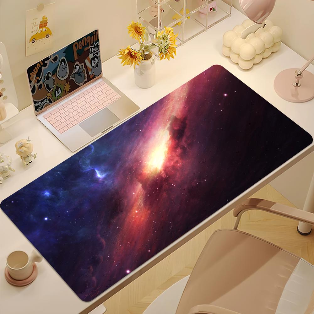 Space Universe Galaxy Nebula Mouse Pad NonSlip Thickened Mousepad Student Gaming Cushion Large Writing Lockedge Office