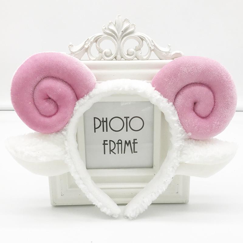 

Cartoon Plush Headband With Sheep For Girls And Christmas Gift рожевий