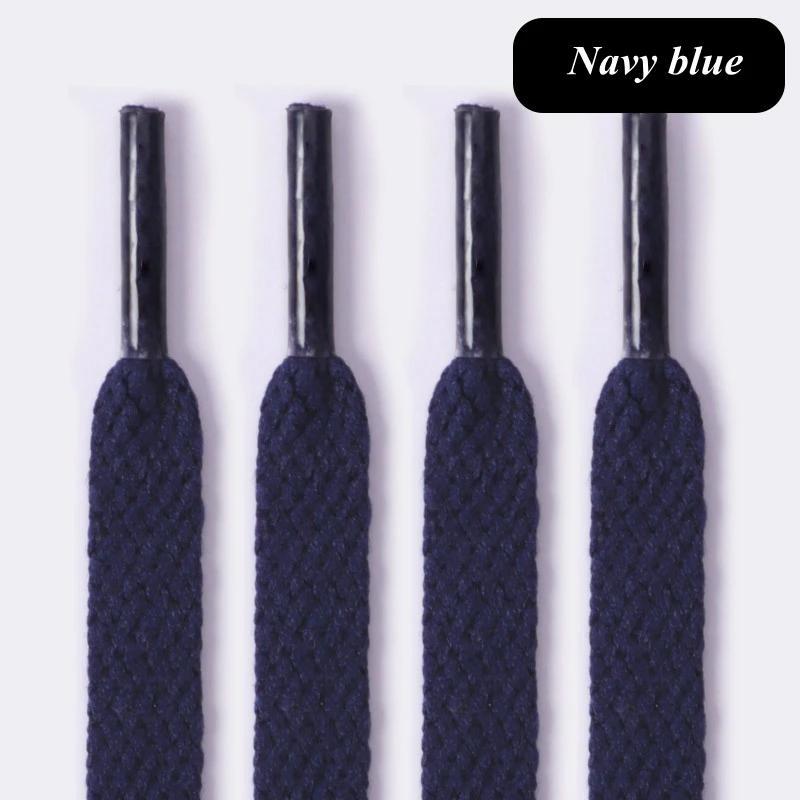 White Flat Sport Shoelaces Thick Non-Elastic Sneaker Lace for Women Leisure Shoe String Accessories