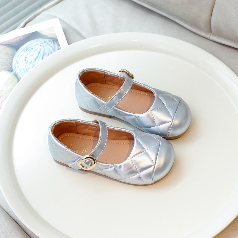 Mädchen Lederschuhe Rundzehen Einfache Kinder Ballerinas Mode Lässig Vielseitig Kind Prinzessin Hochzeitsfeier Schuhe Weichsohle