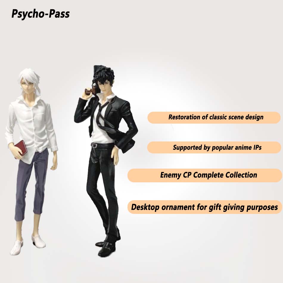New Psycho Pass 18Cm Makishima Shougo Kougami Shinya Anime Pvc Model Figure Cool Man Desktop Periphery Oranment Doll