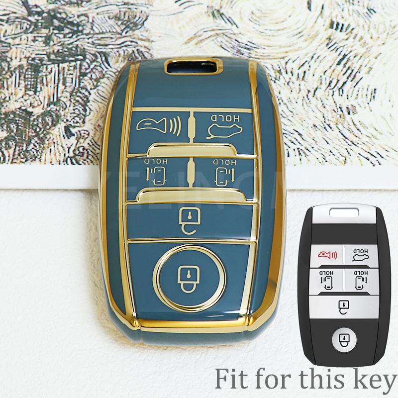 5 6 Button Remote Holder For Kia Sedona Grand Carnival Sorento Shell Fob Control Tpu Car Key Cover Key Case Protection Skin