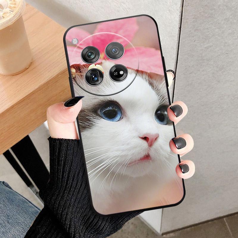 Etui Osłona Na OnePlus 12 Na OnePlus12 Fundas Nowe Czarne Miękki Silikon TPU Ochronne Etui Na Telefon Dla One Plus 12 Zderzak Coque