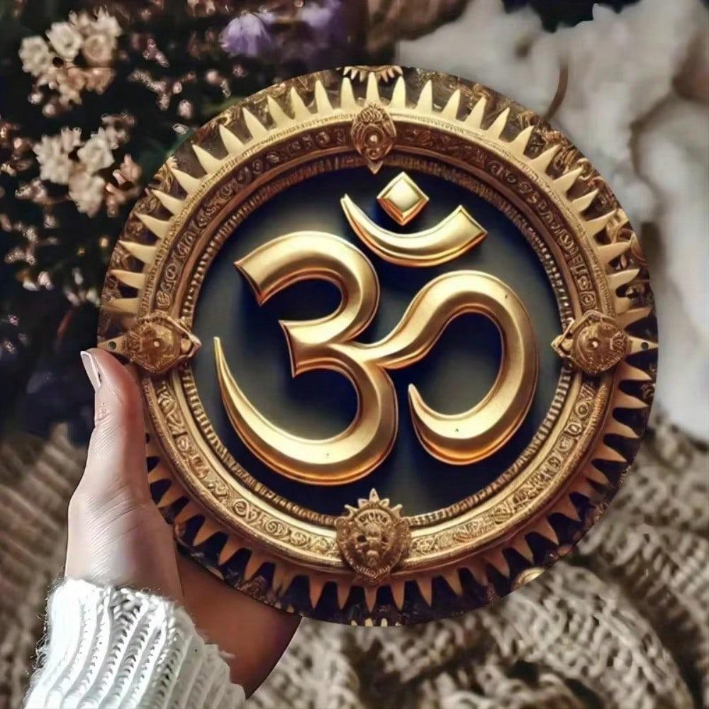 Vintage Steampunk Metal Wall Art Sign 8 Inch Round Rustproof Home Decor