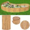 Bamboo Fence - Round Bamboo - Natural - 500 X 50 Cm - Galvanized Wire Fixing