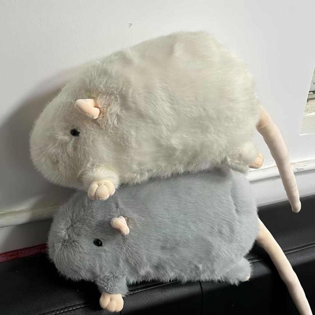 Cute 35/50/90Cm Mouse Doll Cartoon Plush Flower Branch Rat Doll Soft Oversized Animal Figure Gift Birthday Stuffedplush Animal