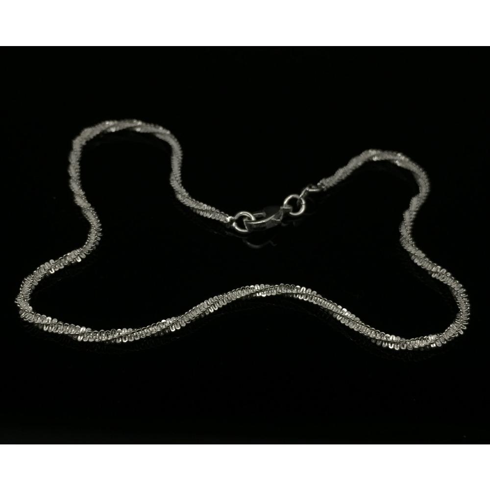 Fashionable Silver Plated Hemp Rope Bracelet and Copper Silver Anklet for Women Stylish Foot Jewelry