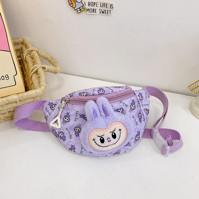 1ks Kreslená ledvinka Labubu Roztomilé kabelky Kawaii Dětské tašky přes rameno Venkovní přenosné brašny Ležérní nákupní tašky