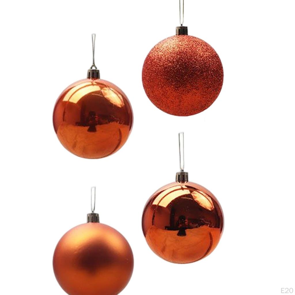 24 Pieces Christmas Tree Ornaments Shatterproof Hanging Xmas Balls for Outdoor Decor