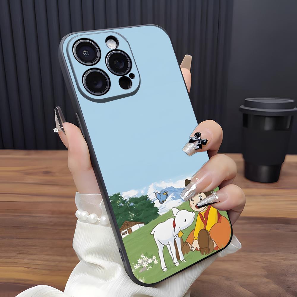 H-Heidi C-Cartoon Phone Case For IPhone 17 Pro Max 15 Pro 16 14 Plus 12 13 Mini 11 Pro Shockproof Soft Cover