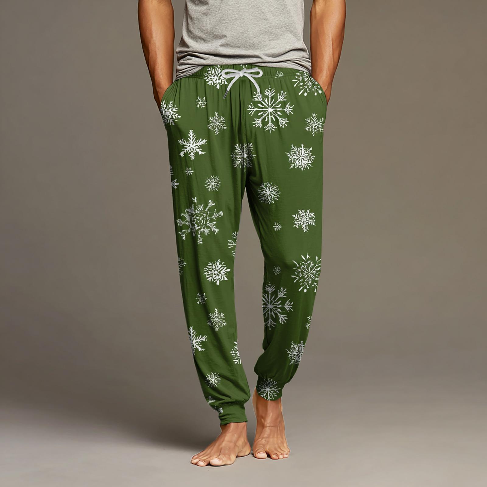 

Мужские повседневные брюки с карманами на кулиске и манжетами, домашние брюки для сна XXL