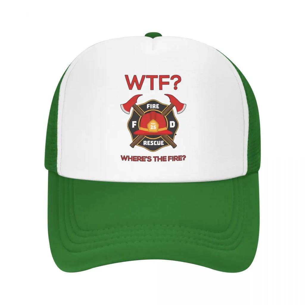 Custom Funny Firefighter Baseball Cap Unisex Women Adjustable Fire Rescue FireUnisex Trucker Hat Streetwear Snapback Caps
