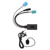 Bluetooth AUX IN Cable Auxiliary Input Adapter Handsfree Microphone Replacement for Megane 2