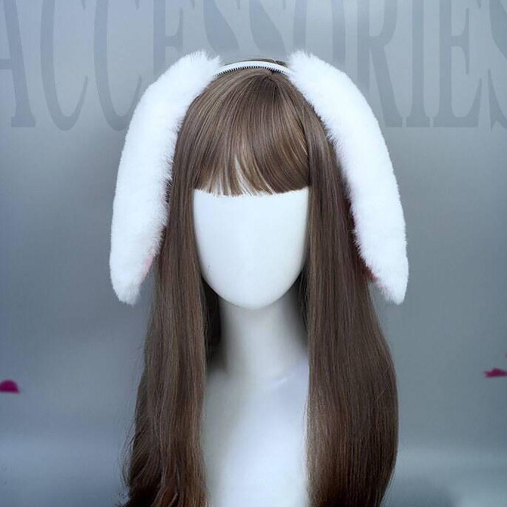 Cute Bunny Ear Headband Cartoon Cosplay Costume Rabbit Ear Headwear Hair Accessories Easter