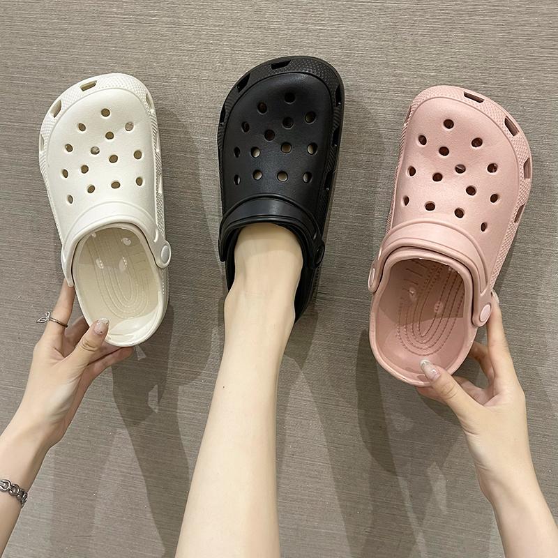 Wasserdichte Garten-Sandale Klassische Damen Schuhe Eva Slipper für Krankenschwestern Arzt Mädchen Damen Sandalen Frau Sommer Luxus Absätze