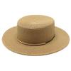 Small Fresh Green Wide Brim Flat Top Top Hat Women's Spring Summer French Sun Beach Sun Hat Color