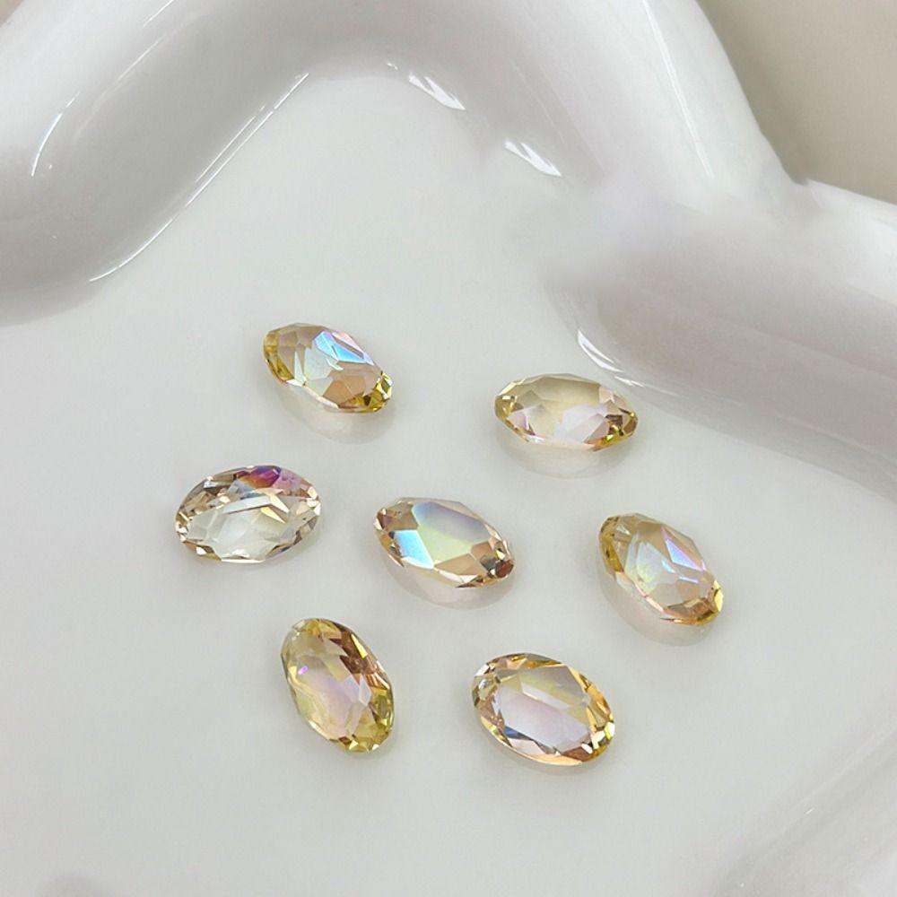 10 Pcs/Bag 3D Pigeon Egg Nail Art Rhinestone Super Flash Manicure Decoration Accessories  Manicurist