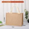 In-Stock Muji-Inspired Plain Linen Tote Bag - DIY Hand-Painted Souvenir & Shopping Jute Bag