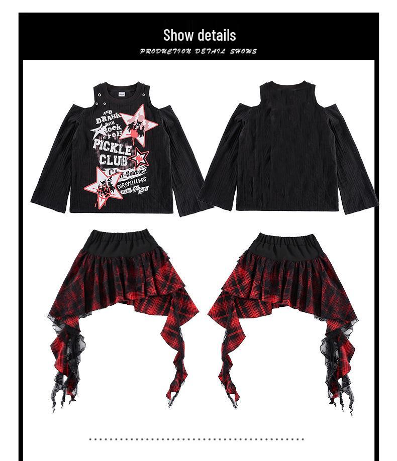 Girls' Jazz Dance Outfit: Stylish Catwalk & Performance Costume for Group Shows