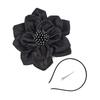 Fashion Exaggerated Flowers Fascinator Rose Flowers Bridal Makeup Prom Headwear Hair Band