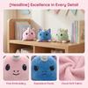 Double Sided Flip Plush Toy With Embroidery Details Cute Soft Stuffed Doll Collectible Gift For Kids Teens Adults