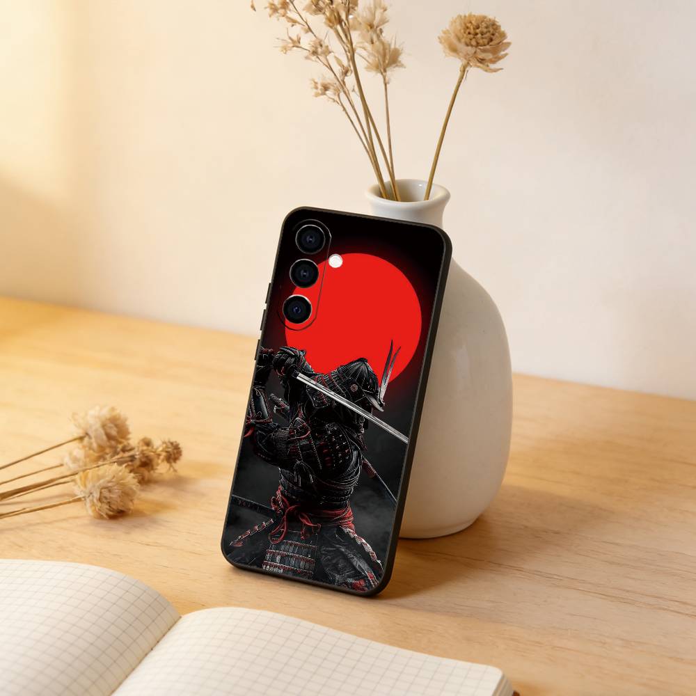 

Painting Japan Samurai Art Phone Case For Samsung Galaxy A73,A72,A71,A70,A53,A52,A51,Soft Silicone Black Cover Samsung a21
