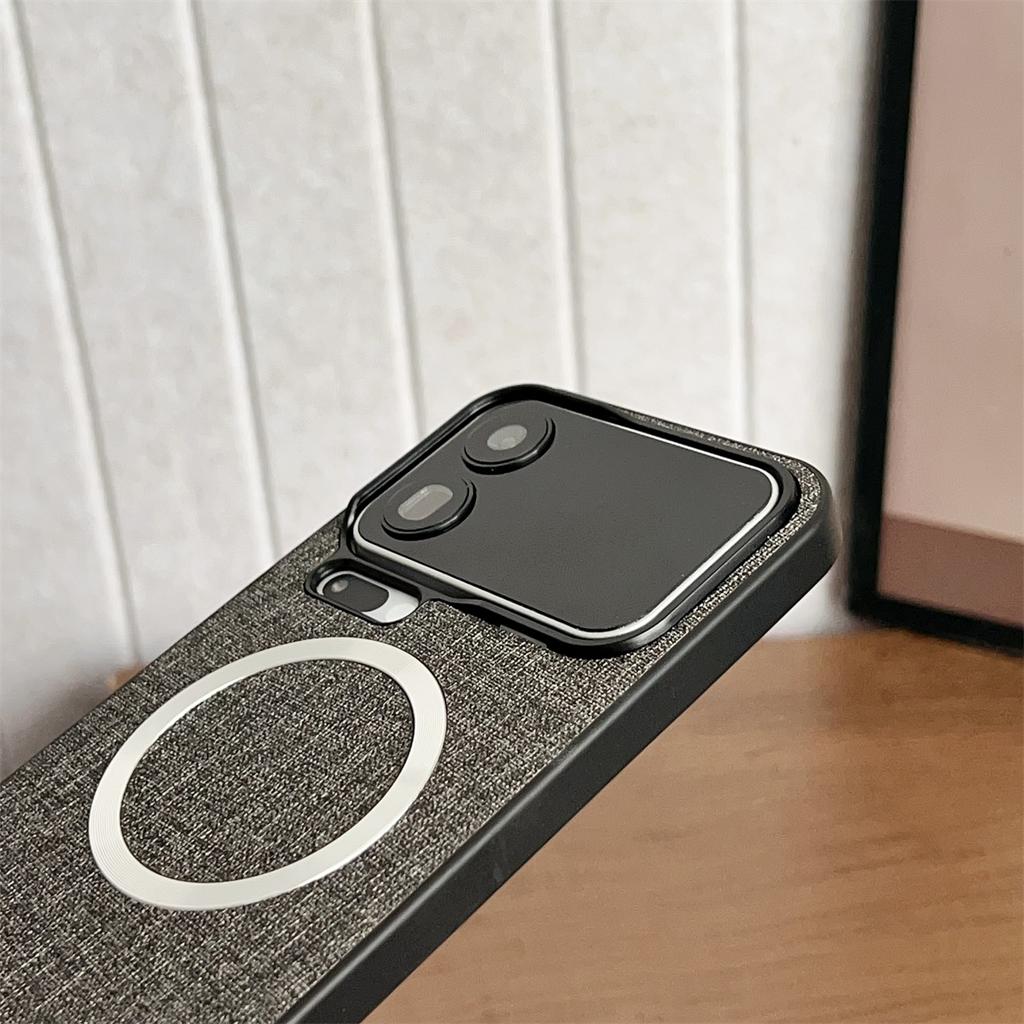 Für Magsafe Magnetisches Kabelloses Laden Leder Handyhülle für Xiaomi 17 Pro Max 17 15 14 Ultra 15T 14T Pro Stoßfeste Hülle