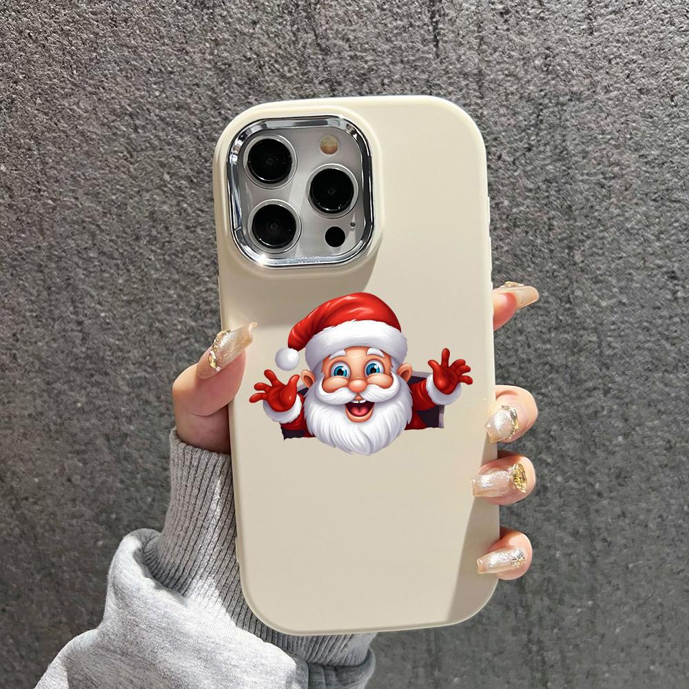 N100 Веселые рождественские мягкие чехлы для телефонов iPhone 15 16 Pro Max Xiaomi 11 — фото 13
