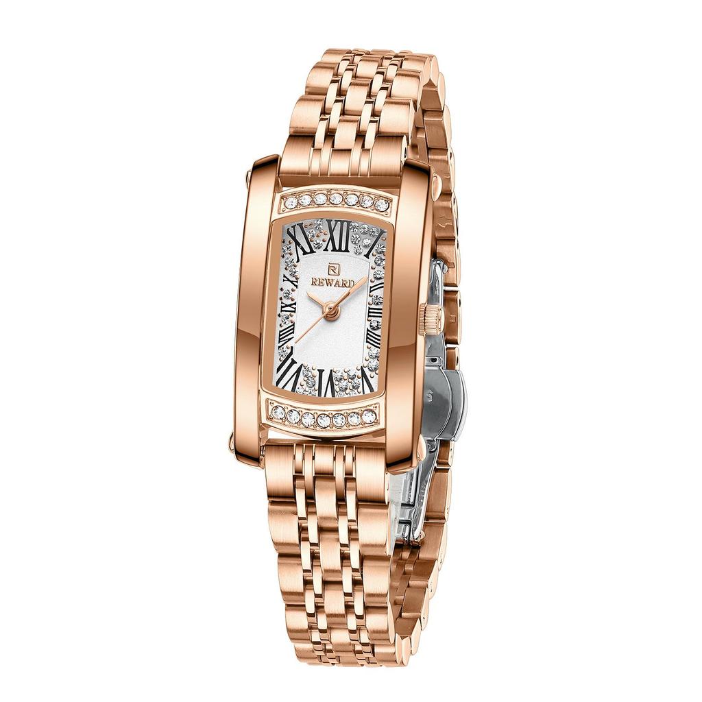 Exquisite Women's Waterproof Square Quartz Wristwatch - Light Luxury Fashion Bestseller