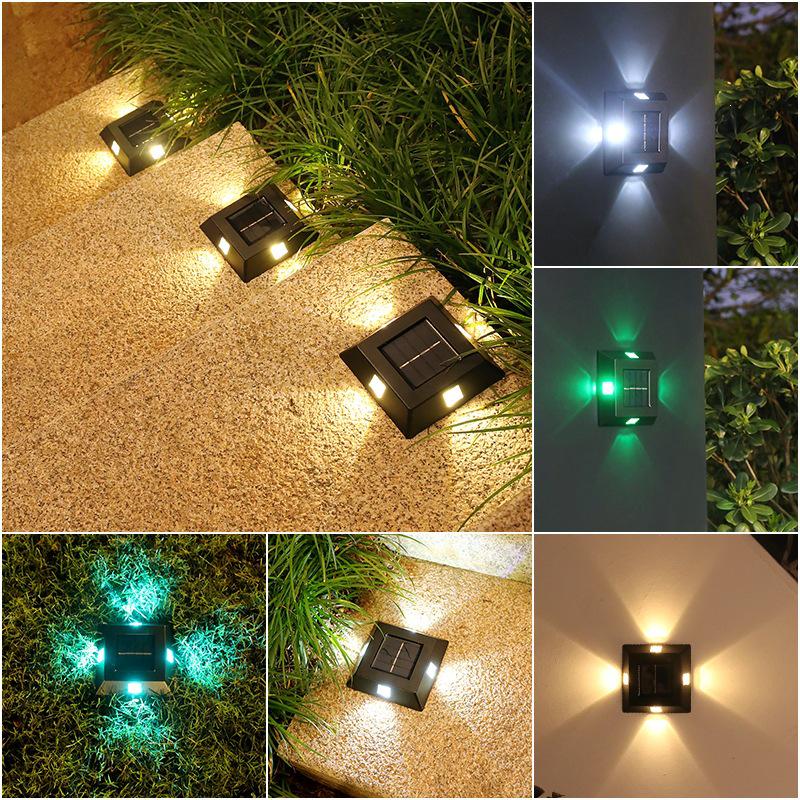 Waterproof Solar Decorative Wall Lamp for Outdoor Garden, Courtyard, Fence, and Terrace