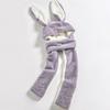 3in1 Winter Hat Glove Scarf Set Warmer Soft Plush Cartoon Rabbit Hat for Student