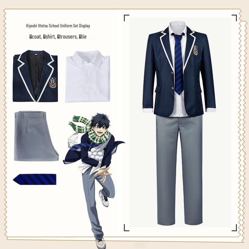 2025 Blue Lock Cosplay Dámský a Pánský Sako s Dlouhým Rukávem Sportovní Kostýmová Sada