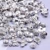 Multistyle Vintage Silver Color Loose Beads For Jewelry Making Supplies Animal Flower Butterfly Charms Bead DIY Bracelets Kralen