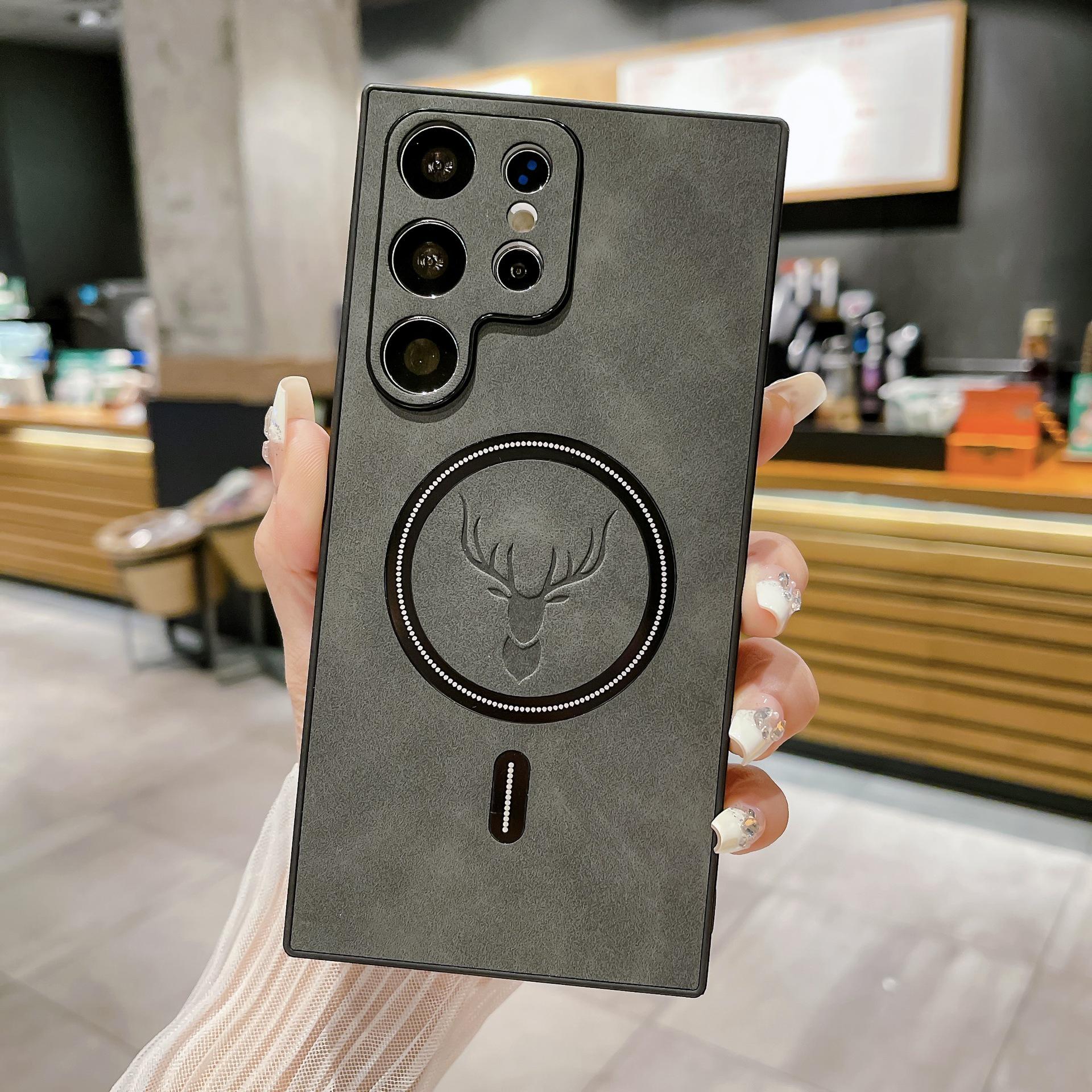 

Премиальный замшевый магнитный защитный чехол для Samsung S26 ULTRA/PLUS S25 Plus