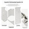 Stainless Steel Cabinet Door Hinge Repair Plate - Fixes and Installs Hinges On Furniture.