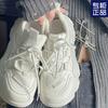 Campus dad shoes double mesh breathable and non-smelly feet high-value muffin bottom non-slip little white shoes spring and summer new women's shoes