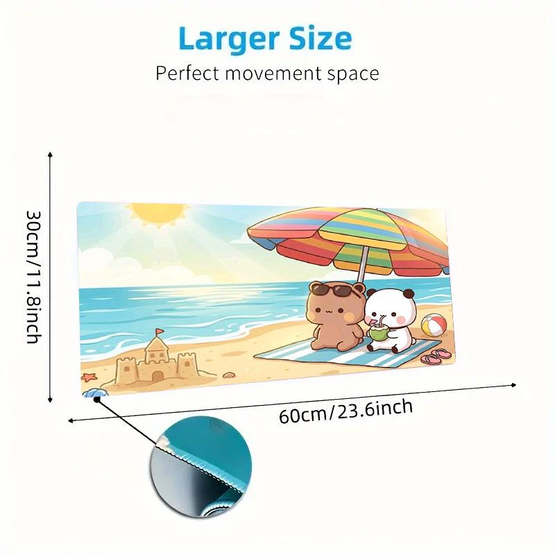 Bubu Y Dudu Color Mouse Pad Large Gaming Table Cushion Non-slip Laptop Tablet Big Mousepad XXL Mat Mini PC Playmat With Lock Edge