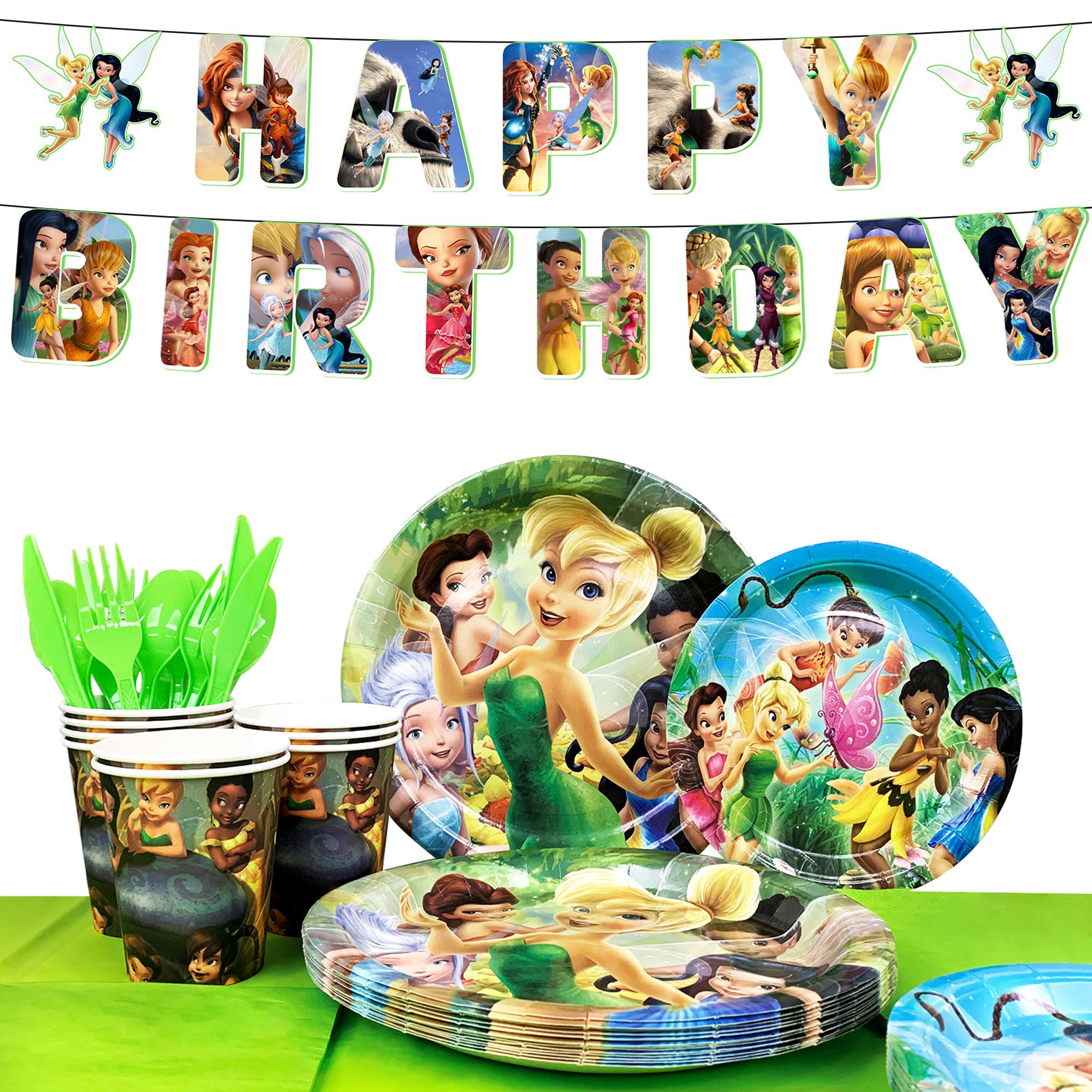 Cartoon Birthday Decor Tableware, Cartoon Birthday Party Tableware Set - Cartoon Birthday Plates Napkins Cups Tablecloth etc Cartoon Party Tableware зелёный