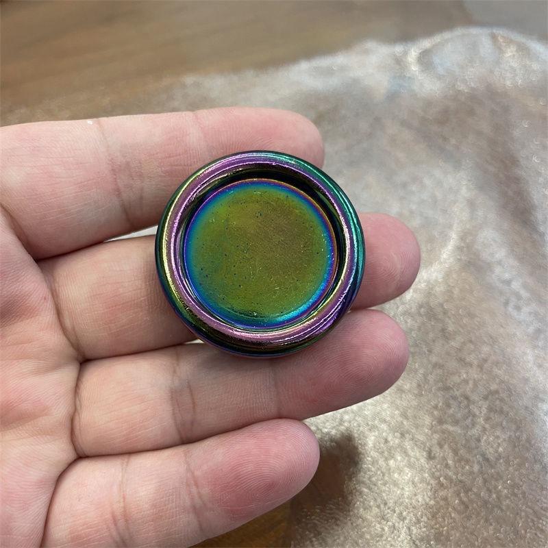 Mini Fidget Magnetic Push Coin Milk Cap Push Card Edc Metal Stress Relief Toy Decompression Relieving Anxiety Ppb Antistresse