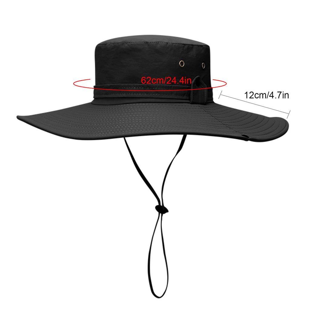 Sun Hat UV Protection Quick Drying Foldable Wide Brim Fishing Hat Sun Bucket Hat for Outdoor Hiking Camping