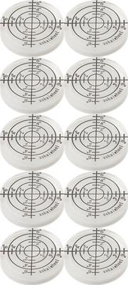 Spirit Level Advisor Small Round Mini Scale Analog Incline Measurement Leveler Tool Installation Sokaiwheel [DIY Recommended] (Color/Number) (10,