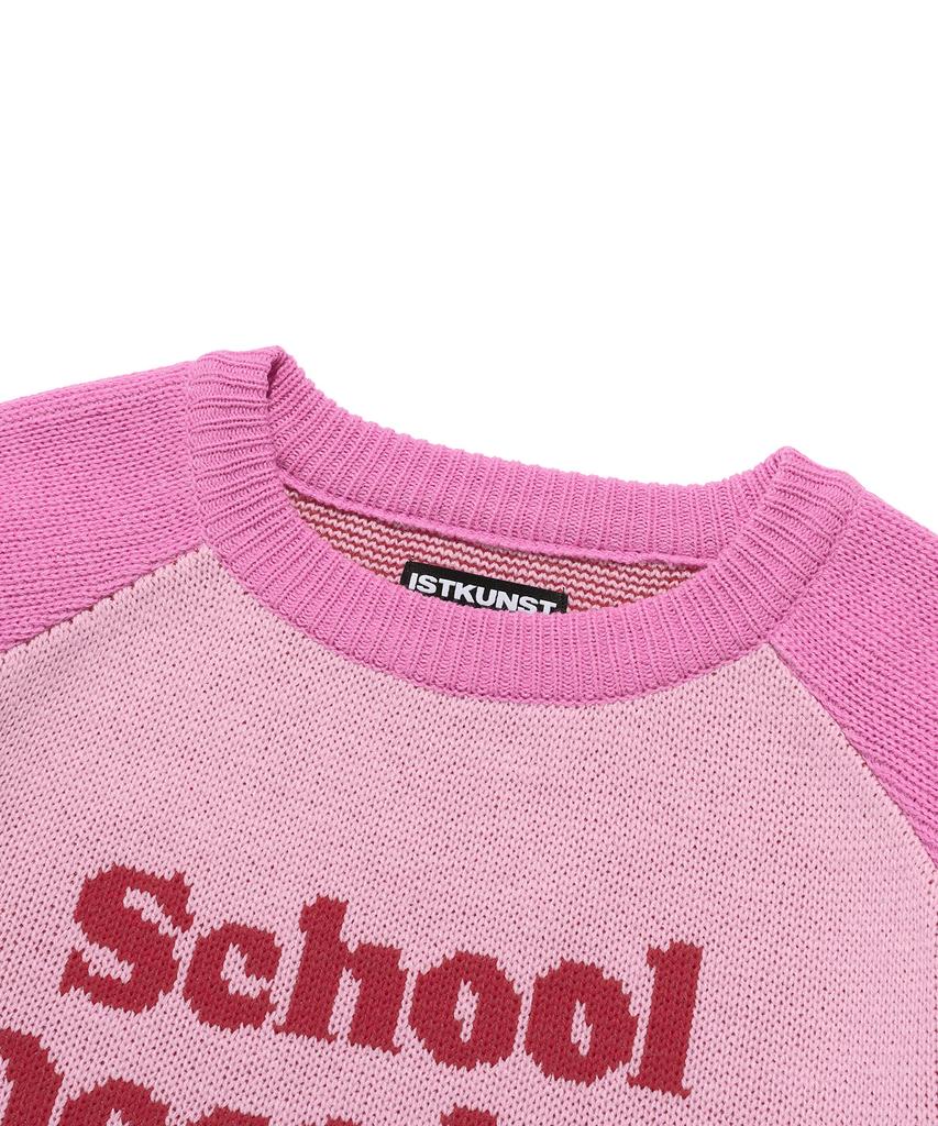 ISTKUNST Does Not Teach Knit_Pink(Ik2Efmk604A)