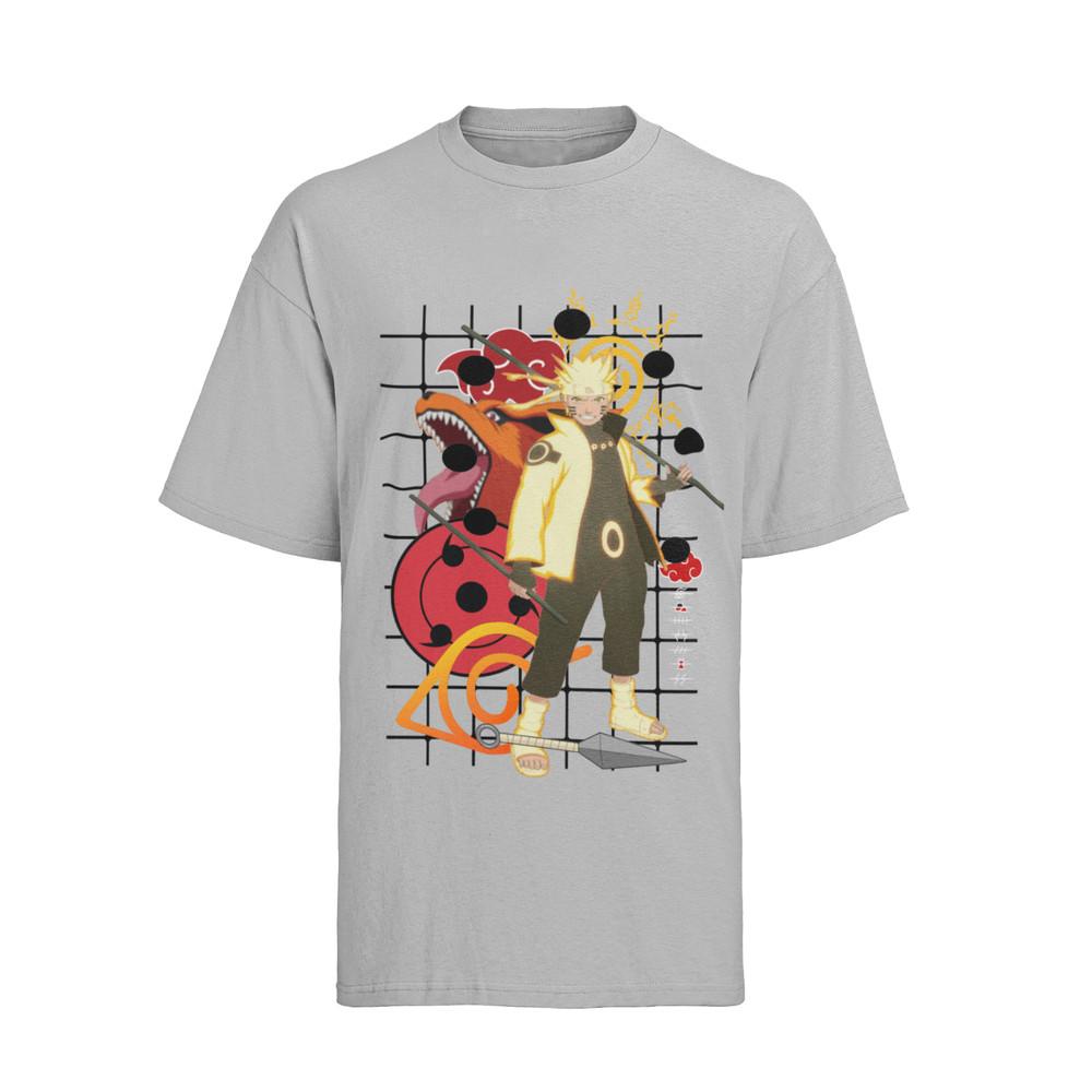 

Naruto sasuke kakashi Minato Seal 9 Tail Fucks Kurama Mens Organic Shirt S-XXXL M